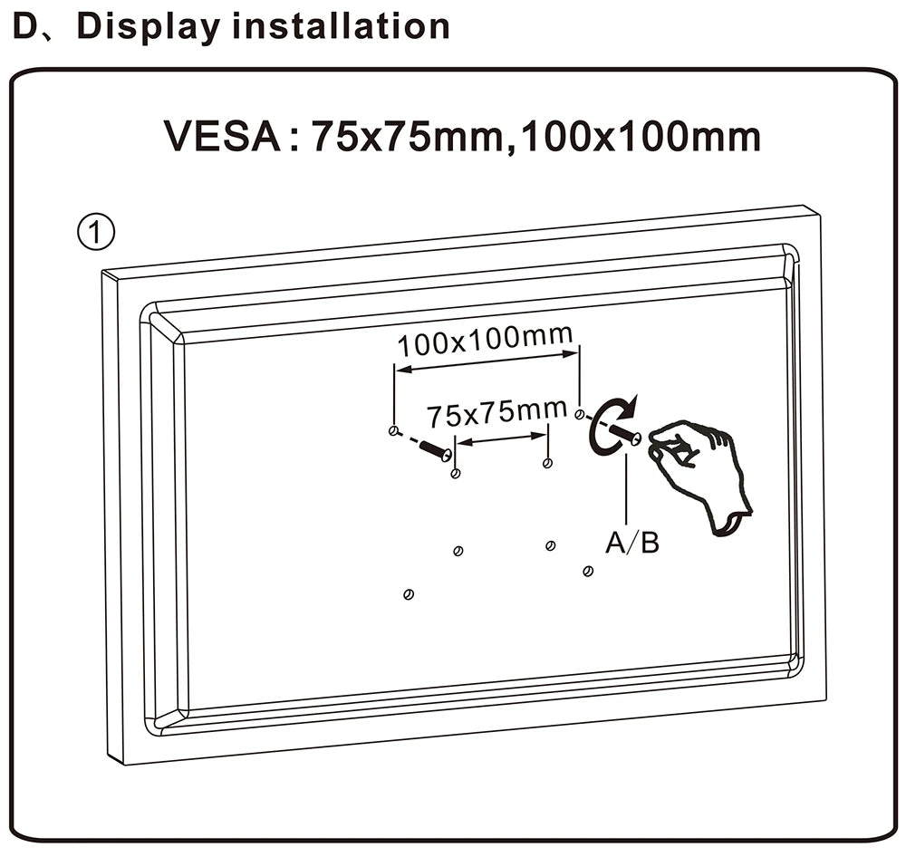 NB F80 Desktop Gas Spring 17-30" LCD LED Monitor Holder Mount Arm Full Motion Display Stand Loading 2-9 Kgs