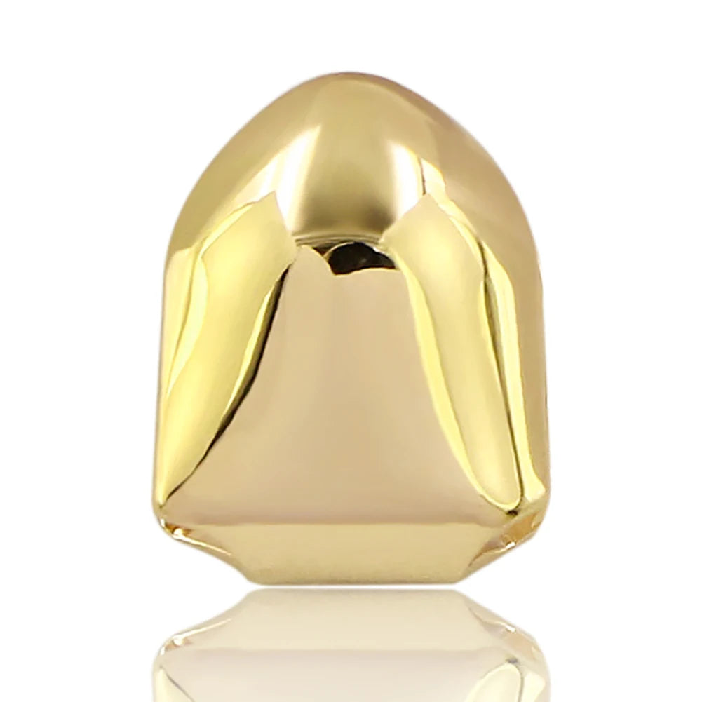 GUCY New Hip Hop Single Tooth Grillz Cap Top & Bottom Grill