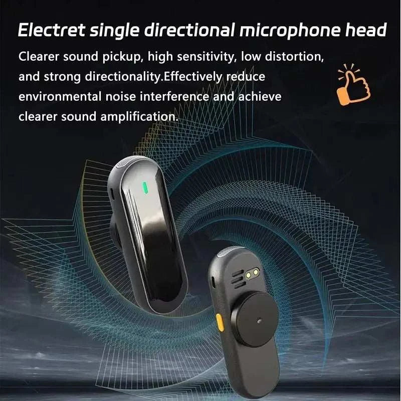 M29 High Quality Mini Wireless Portable Megaphone Speaker with Double Clip-on Lavalier Microphone for Teacher, Tour Guide