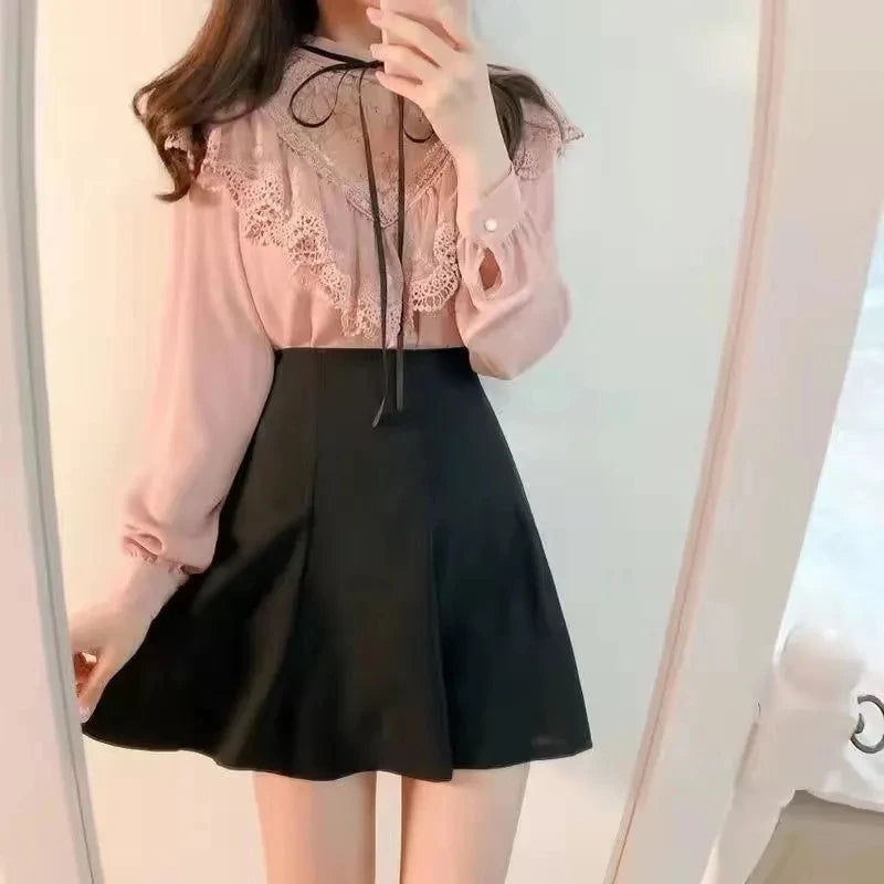 MEXZT Streetwear Sexy Mini Skirt Women Y2K Irregular Pleated Skirts with Shorts Korean White Black Gyaru Tennis Extreme Skirt