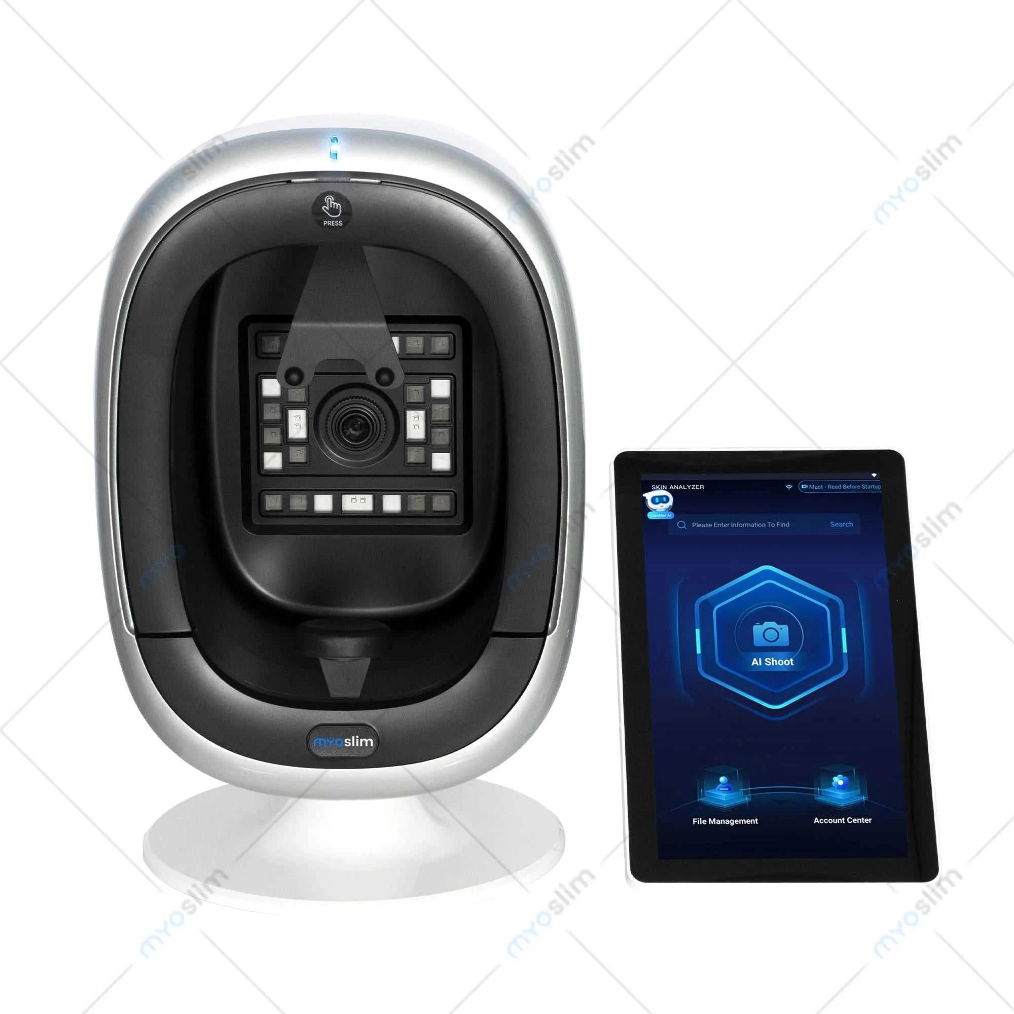 Professional AI Skin Analyzer Machine Facial Tester Scanner Device for Spa Salon Face Skin Diagnostics and Beauty Analysis