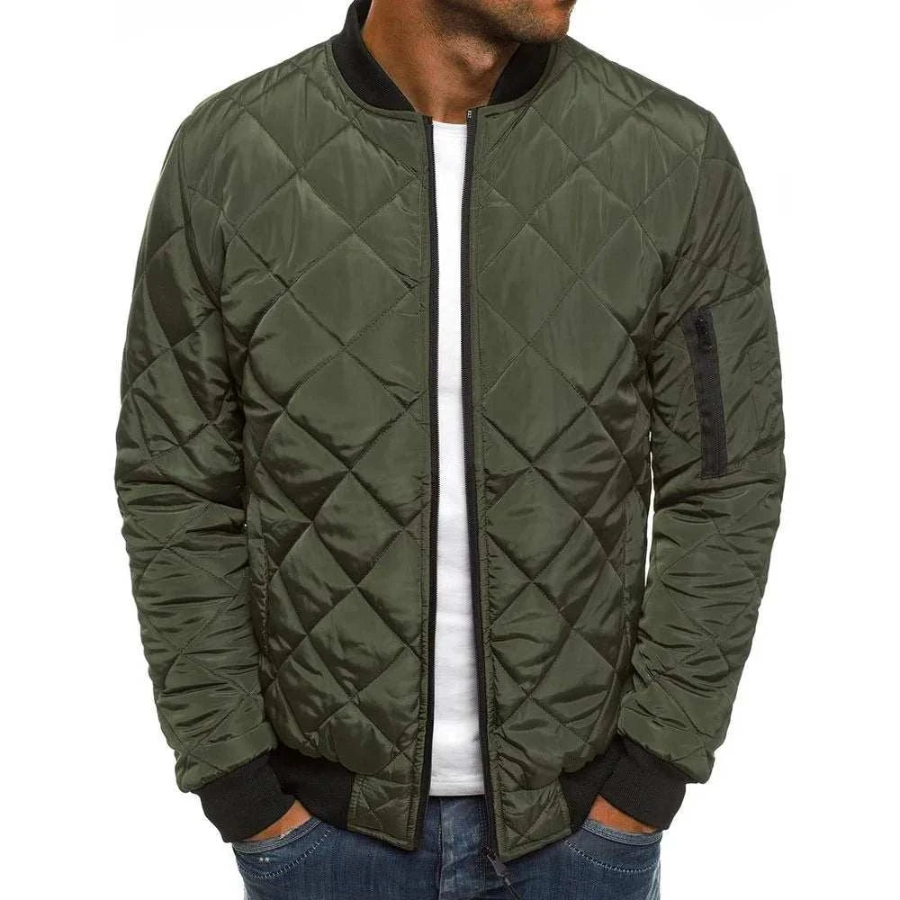 British Style Men's Cotton Jacket Thick and Warm No Ironing Cotton Jacket Fashionable Cardigan Design Casual Cotton Jacket