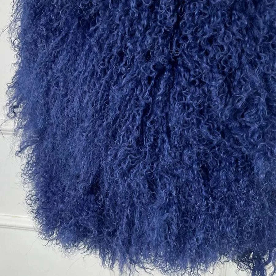 Women's Jacket Cropped Lamb Fur Bolero Jacket Real Mongolian Sheep Fur Coat Luxury Warm New Arrivals