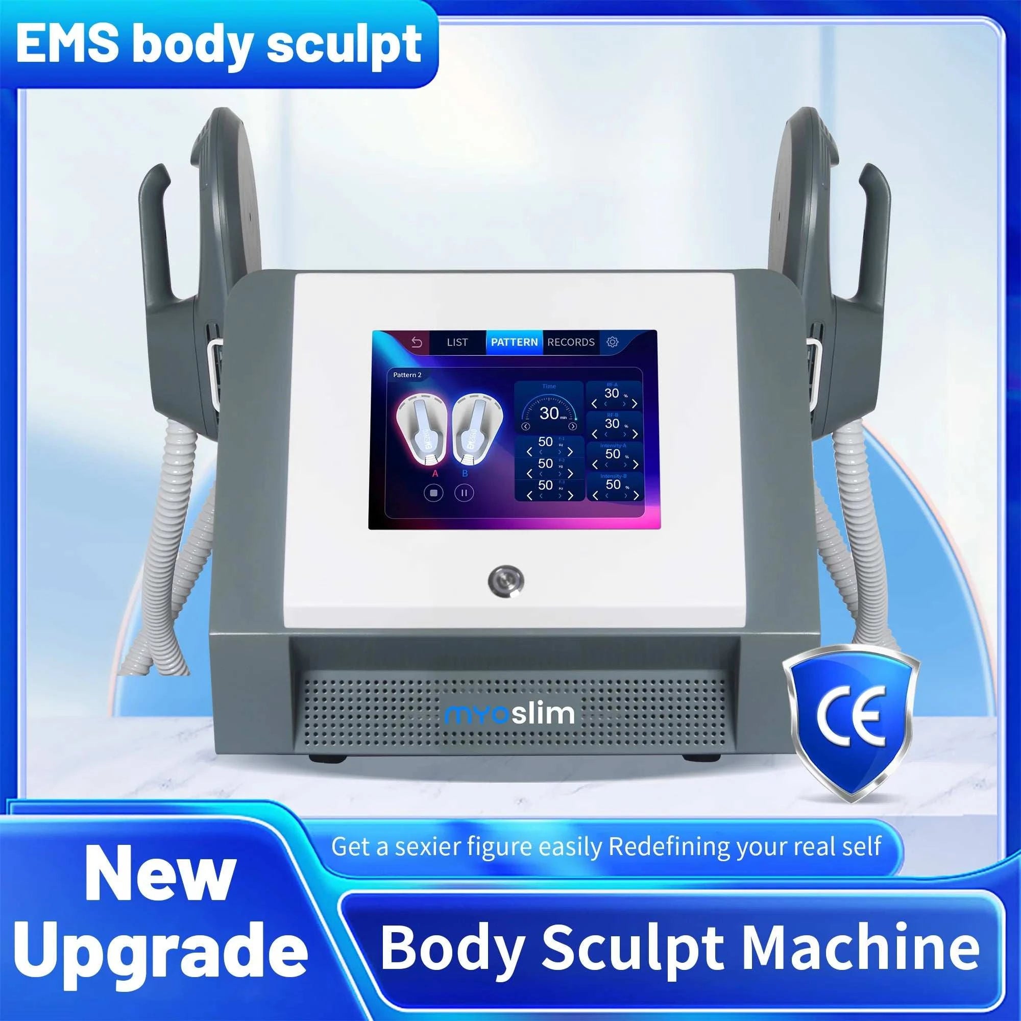 Professional EMS Body Sculpt Machine HI-EMT Muscle Building Fat Burning Weight Loss RF Body Shaping Slimming Equipment