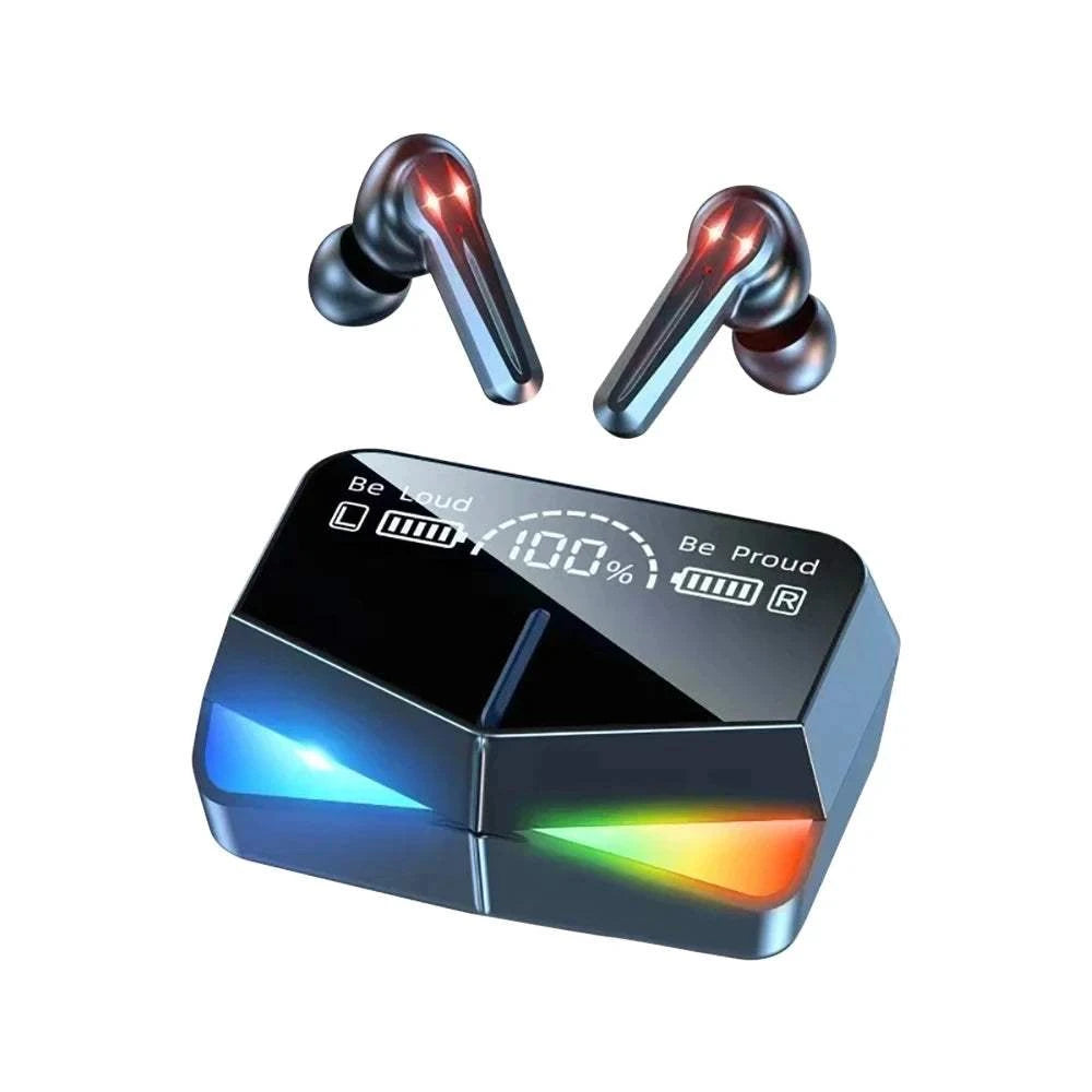 M28 Wireless Bluetooth 5.3 Earbuds with Mic & Charging Case – Sport In-Ear Headphones for Smartphones
