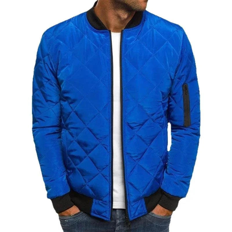 British Style Men's Cotton Jacket Thick and Warm No Ironing Cotton Jacket Fashionable Cardigan Design Casual Cotton Jacket