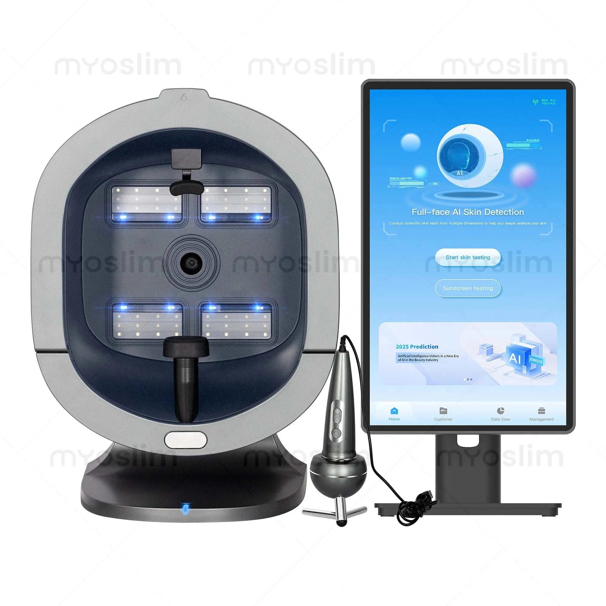 X5 Skin Analyzer Magic Mirror 3D Digital Facial Analyzer AI Intelligent Imaging Instrument Detector Scalp Health Detection