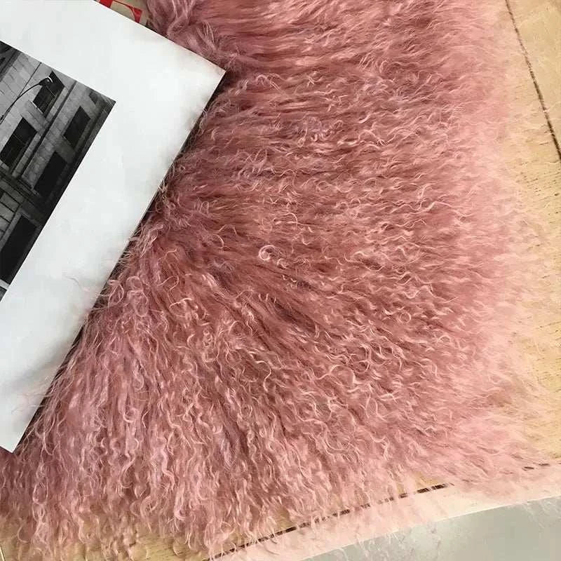 Women's Jacket Cropped Lamb Fur Bolero Jacket Real Mongolian Sheep Fur Coat Luxury Warm New Arrivals