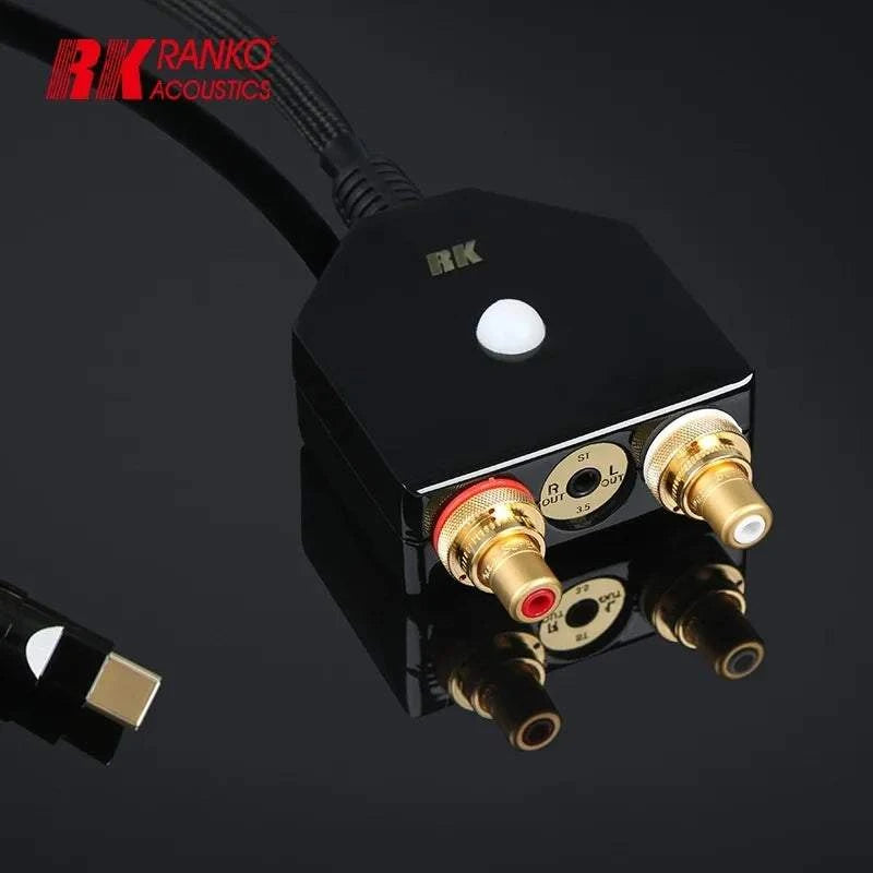 RANKO REA-1000 MKII HiFi USB DAC Headphone Amplifier Type C to 3.5mm/RCA ES9281AC PRO DSD512 MQA Decoder Audio Amp