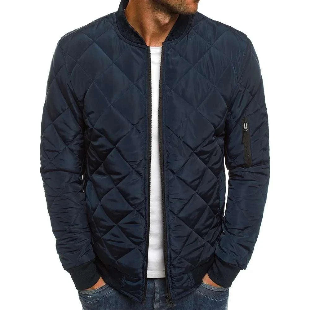 British Style Men's Cotton Jacket Thick and Warm No Ironing Cotton Jacket Fashionable Cardigan Design Casual Cotton Jacket