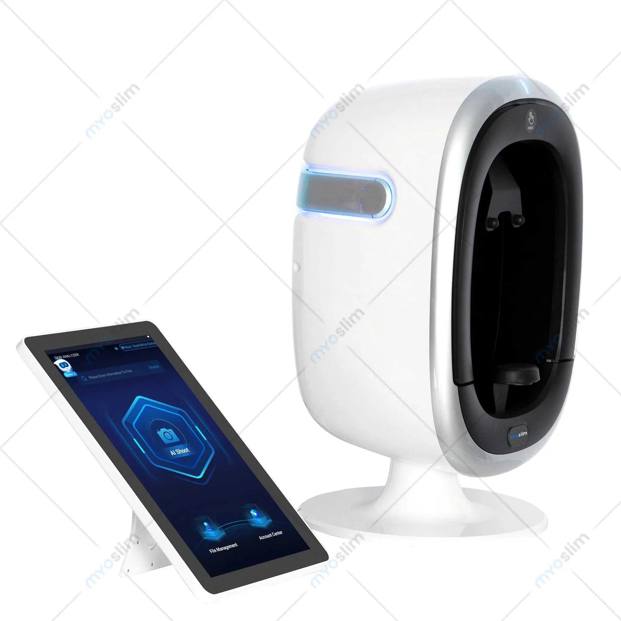 Professional AI Skin Analyzer Machine Facial Tester Scanner Device for Spa Salon Face Skin Diagnostics and Beauty Analysis
