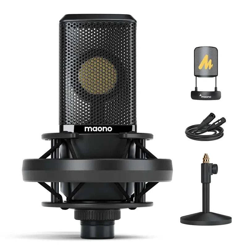Unleash Your Creativity with the PM500T XLR Condenser Microphone - Perfect for Recording, Podcasting, Streaming, and DJing!