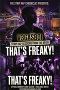V3gasboi's "That's Freaky" audio session cover featuring a city skyline and a crowd at night.